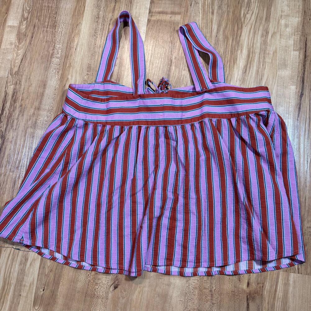Xirena Kyra Berry Stripes Pink Cotton Light Pajama Summer Tank Top Size XS - Picture 6 of 7